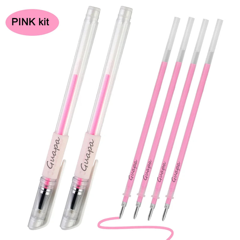 2PCS Eyebrow Marker Pen Tattoo Accessories Microblading Surgical Skin Permanent Make up Supplies White Surgical Scribe Tool