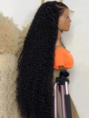 200 high Density Curly 13x6 HD Lace Frontal Human Hair Wigs Brazilian 30 40 Inch Water Deep Wave 13x7 Lace Front Wig For Women