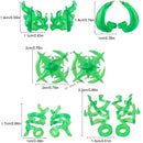 5PCS Cartoon Special Effects Pieces Arm Fist Wind Lightning Leg Flames Weapons Accessories Assemble Scene Bricks Kids for Toys