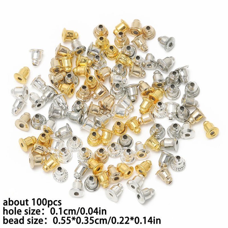 Stainless Steel Round Ball Post Earrings Stud Loops Earring Hooks Earplug  Fit Women DIY Earring Jewelry Making Christmas Craft