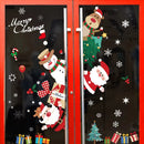 Christmas Window Stickers Merry Christmas Decorations For Home 2024 Christmas Wall Sticker Kids Wall Decals Happy New Year 2025