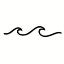 HelloYoung Metal Wave Art Sign Wall Decor Ocean Wave Wall Hanging Minimalist Lines Iron Crafts Metal Wall Hanging for Office