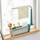 Telescopic Sink Shelf Kitchen Sink Drain Rack Storage Basket Kitchen Gadgets Accessories Tool Sinks Organizer Soap Sponge Holder