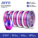 JAYO  pla plus SILK Three Colors Silk Rainbow 3D Printer Filament 1.75mm 100% No Bubble FDM 3D Printer Materials for 3D Printer