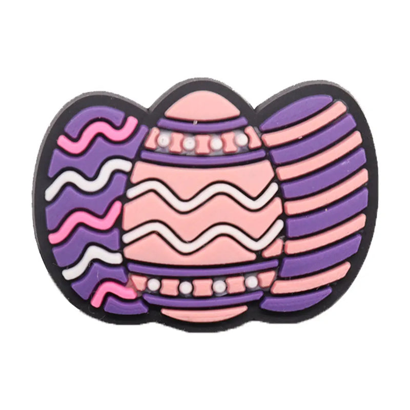 1-23Pcs PVC Adorable Rabbit Bunny Easter Shoe Buckle Charms Accessories Children Shoe Button Fit Birthday Gift