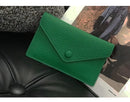 Custom Letters Soft Leather High-end Ultra-thin INS Style Mini Envelope Card Holder Wallet Simple ID Wallet Coin Purse