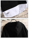 Men's Hoodies Male Casual Sweatshirts Streetwear Y2K Black Man Tops Korean Fashion Stylish Hip Hop Hoody Anime Dacning Clothing