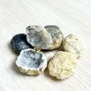 Natural Crystal Ring Box Moroccan Crystal Cave Jewelry Box Display Stand Rings Organizers Storage Container Valentine's Day Gift