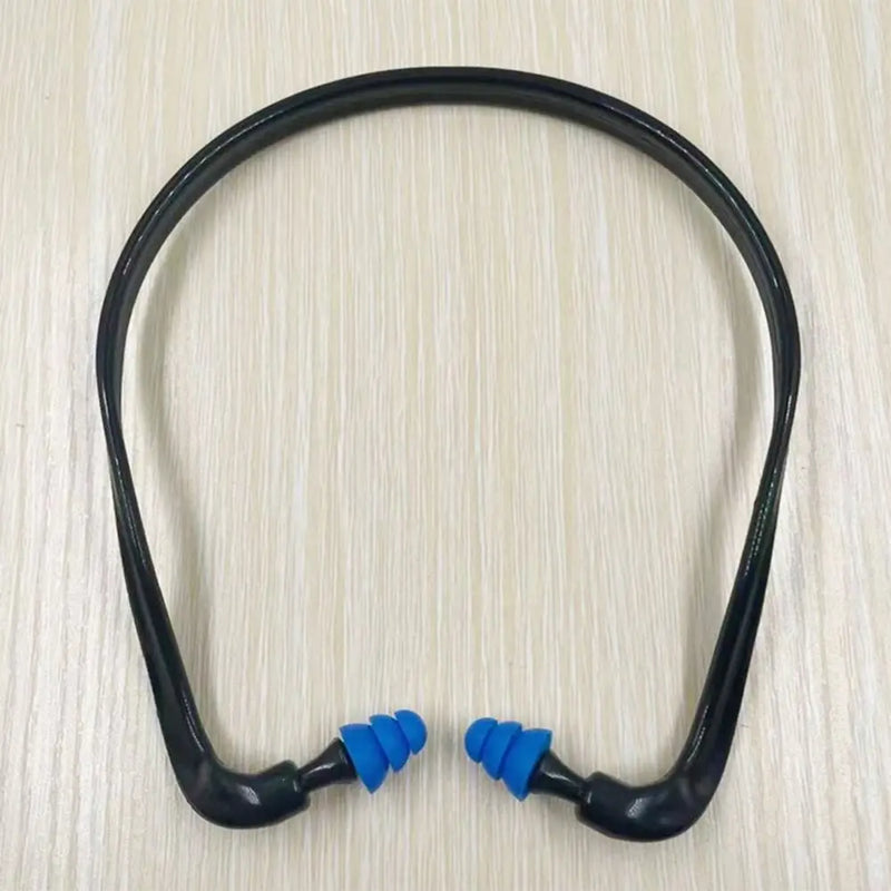 Soft Silicone Head-mounted Earplugs Protector Blue Black Orange Anti-Noise Earmuff Learning Sleeping Noise Reduction Ear Plugs