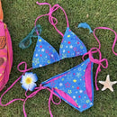 Sanrio pure desire wind pink hellokitty bikini split strap swimsuit summer beach vacation girls cute