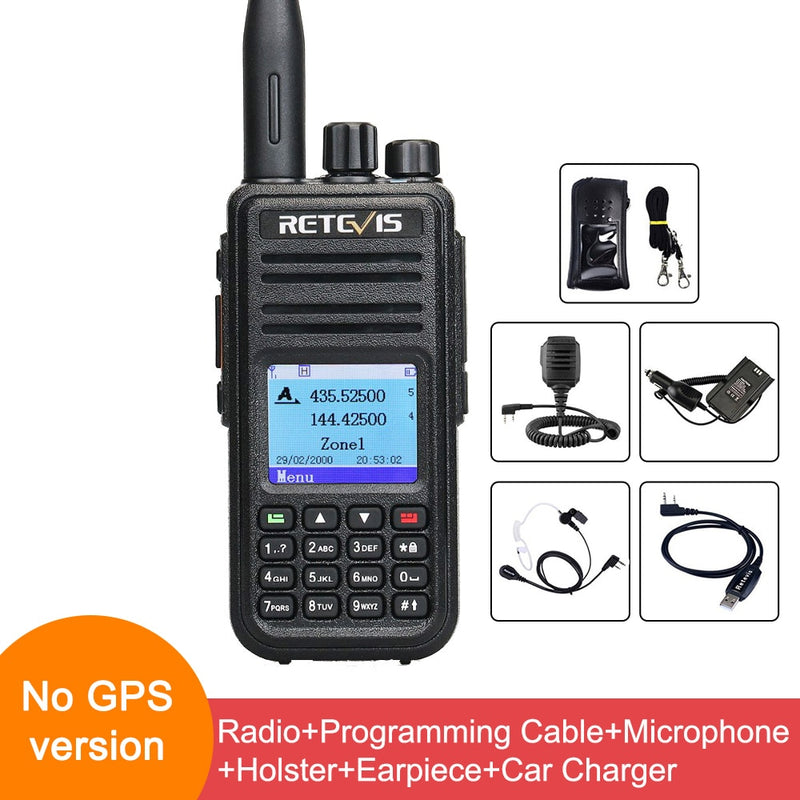 Retevis RT3S DMR Digital Walkie Talkie Ham Radio Stations Walkie-talkies Professional Amateur Two-Way Radio VHF UHF GPS APRS 5W