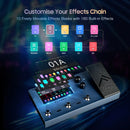 FLAMMA FX150 Guitar Multi Effects Pedal 160 Effects 180 Preset Slots 30 Cab Simulation 80 Drum Machine 52S Looper Touch Screen