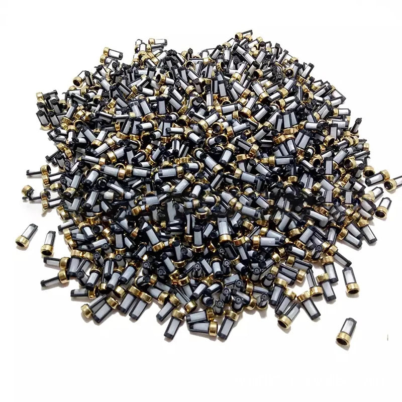 500/1000pcs For Bosch Injector 12*6*3mm Universal Fuel Injector Micro Filter Replacement Parts Accessories ASNU03C 1100