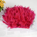 1 Meter Natural Turkey Feathers Trims 10-15cm for Sewing Ribbon Clothing Fringe Plumes Decoration DIY Crafts Wedding Party Dress