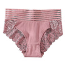 Lingerie Panties For Women Pack Sexy Cotton High Waist Lace Breathable Comfortable Panties For Ladies Lace Lingerie Underwear