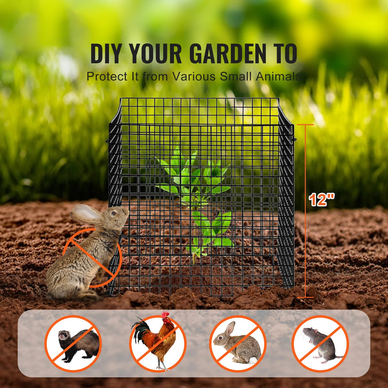 SucceBuy 10 Pack Plant Protector from Animals Plant Protector Plant Cages Flowers & Vegetables Keeps Bunny Chicken Squirrels Out