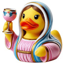Unique Resin Duck Sculpture Halloween Creative and Playful Decorative Jesus Art for Home, Office, Collectibles
