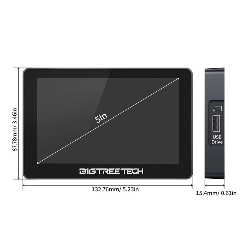 BIGTREETECH K-TOUCH 5 Inch Touch Screen Wifi Display For Voron 2.4 Ender 3 Multi-Printer Control Wireless Klipper Screen