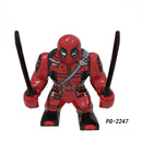 Marvel Action Figure Mini Block Adult Super Hero Series Iron Man Spider Man Assembled Block Children's Puzzle Toy Gift