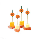 Multifunctional Hygienic Halloween Pumpkin Bamboo Skewers Natural Material Skull Bamboo Stick Smooth Surface Toothpick