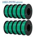 10KG 1.75mm PETG Filament Tangle-Free, High Quality 3D Printing Eco-friendly Plastic Consumables 22LBS, vacuum packaging 3D Prin