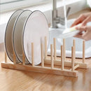 DIY Wooden Drain Rack Kitchen Living Room Organizer Shelf for Plates/Cutting Boards/Plates/Cups/Pot Lid Home Storage
