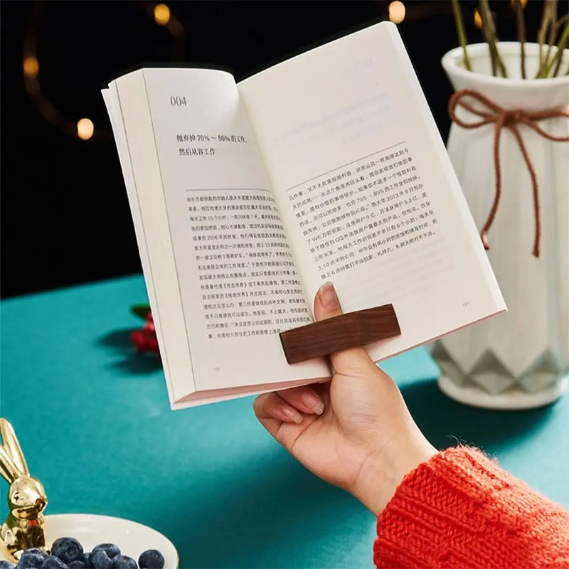 Wooden One Hand Reading For Office Book Lovers Thumb Bookmark Thumb Book Support Thumb Book Holder Book Page Holder