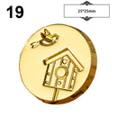 Irregular Lacquer Seal Head Retro Stamp Diy Scrapbooking Crafts Invitation Letter Decor Wax Seal Christmas Valentine's Day Theme