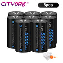 CITYORK 1.2V C Size Battery Ni-MH LR14 Rechargeable Batteriy For Gas Cooker Car Toy Flashlight Radio Low Self Discharge C Bateri