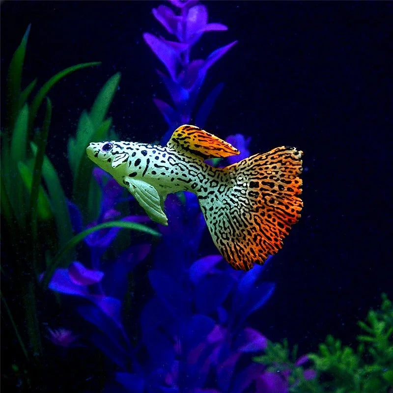 Cute Artificial Fish Ornaments Safe Silicone Vivid Clownfish Guppy Angelfish Fish Tank Accessories Aquarium Decoration