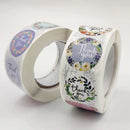 500pcs Labels Roll Flower Thank You Stickers Scrapbooking For Gift Decoration Stationery Sticker Seal Label Handmade Sticker