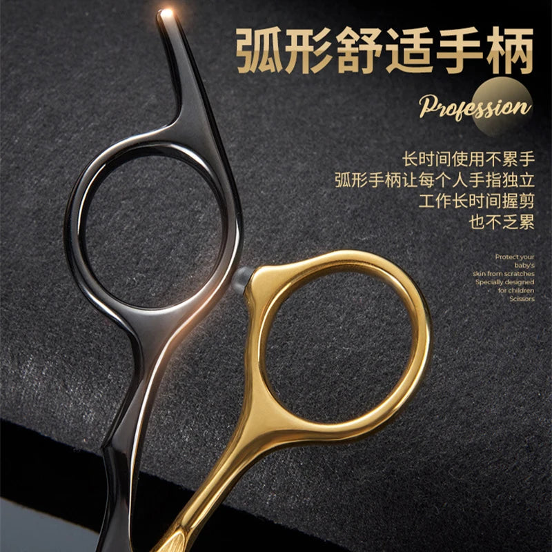 Barbershop Plating Hair Cutting Scissors Thinning Professional Barber Scissor Stainless Steel Salon Hairdressing Shears Tools
