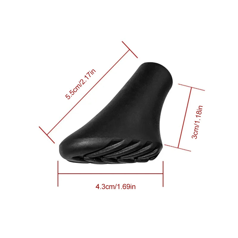 10Pcs Trekking Pole Tips Replacement Rubber Feet Nordic Walking Stick Pads Rubber Buffers Trekking Poles Protectors for Climbing