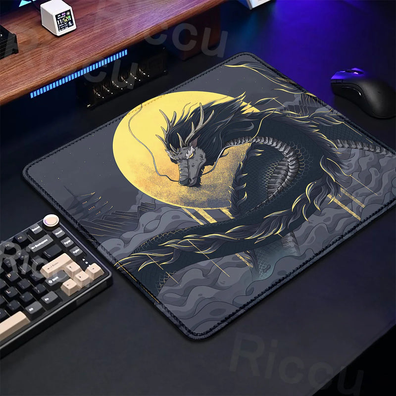 45X40cm Anime Mouse Pad Speed Control E-sport Dragon Gaming Laptops Small Size Keyboard Mat XS Rubber Portable Gamer Deskmat DIY