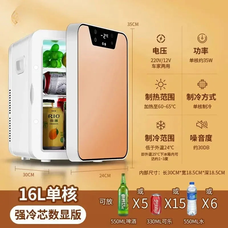 Mini refrigerator house dormitory student mask cosmetics refrigerated dormitory car home dual-purpose refrigeration refrigerator