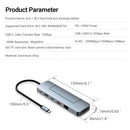 8 in 1 USB-C Hub&amp;M.2 SSD Enclosure Support NVME&amp;SATA ,With 4K HD,PD 100W,USB 3.0, RJ45 1000M,SD/TF Reader for Laptops Mac HP