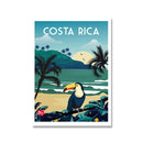 France Paris Florence Hawaii Milan Bruges Famous City Travel Poster Canvas Painting Landscape Wall Art Living Room Home Decor