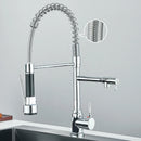 Pull Down Spring Kitchen Faucet Single Lever Hot Cold Mixer Water For Kitchen Sink Dual Spout Nozzle Faucets Crane