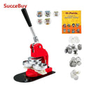 SucceBuy 25/32/58/75MM Badge Maker Machine DIY Button Pin with 500Pcs Free Parts Press Kit Circle Manufacture Button Making Tool