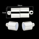 2 Sets Locking Strong Magnetic Clasps Magnet End Clasp Connectors For Jewelry Making DIY Bracelet Necklace Extender Accessories