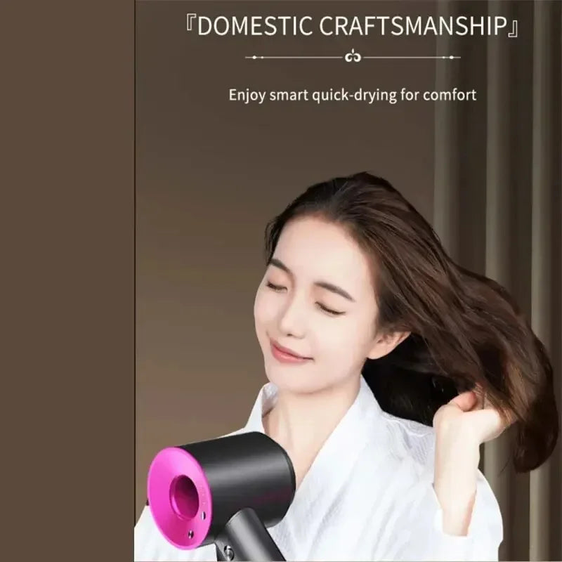 Professional Leafless Hair Dryer, Constant Temperature Negative Ion, 5 Attachments, Powerful Electric Hair Dryer for Home