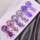 Christmas Day Resin Sequins Red Green Chunky Glitter For Epoxy Resin Mold Fillings Mixed Snowflakes DIY Xmas Resin Shaker Filler