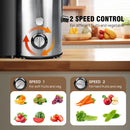 Juicer Machines, 400W Centrifugal Juicer Machines, 3-inch Wide Mouth Juicer Extractor Quick Juicing, 2 Speeds, 500ML Juice Cup