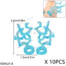 10PCS Special Effects Pieces Arm Fist Wind Lightning Leg Flames Assemble Scene Bricks Weapons Accessories Kids Toys