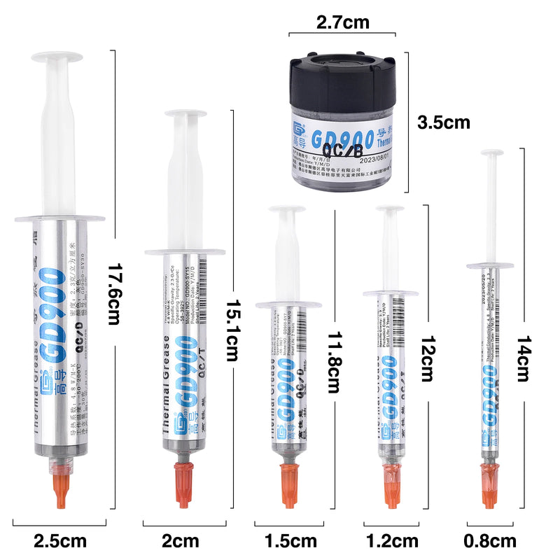 1-30g GD900/GD007/GD-2 Thermal Grease Paste 4.8W/6.8W/7.5W/M-K Thermal Silicon Heat Sink For CPU GPU Printer Laptop Cooler