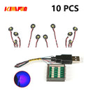 10PCS 0.8mm Pin RGB LED Building Blocks USB Lamp DIY Street Light City Electric Decorate 1X1 Brick Compatible All Brands