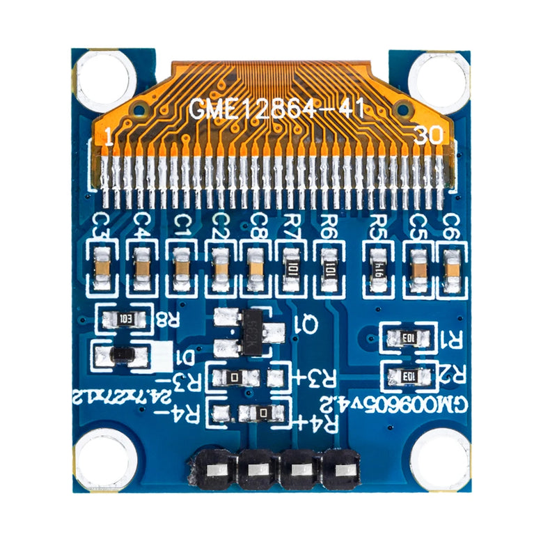 product 0.96 inch OLED IIC White/YELLOW BLUE/BLUE 12864 OLED Display with 4x4 key I2C SSD1315 LCD Screen Board for Arduino