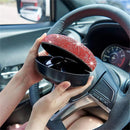 KLASSNUM Rhinestone Glitter Luxury Glasses Case Women Sparkling Sunglasses Box Bling Crystal Orgenizer Pressure Container New In