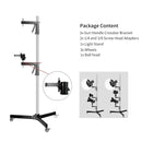 SH 63cm-190cm Gun Grip Light Stand 1/4 and 3/8 Screw With Wheels Folding Tripod For Studio Flash LED Light Softbox COB Light
