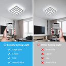 White LED Modern Square Ceiling Lamp,42W Acrylic LED Ceiling Light for Bedroom,Living Room,Hallway,Bathroom ,Kitchen